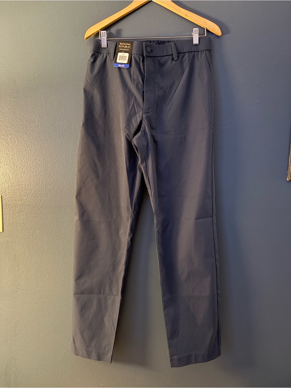 Banana Republic Men's Navy Dress Pants 36/32 BRAND NEW - Picture 2 of 4